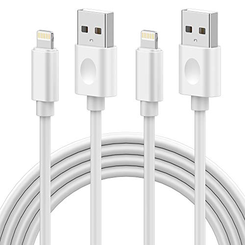 Extra Long Nylon Braided USB Fast Charging&Syncing Cable Compatible iPhone Xs MAX XR 8 8 Plus 7 7 Plus 6s 6s Plus. 3/6/10ft MFi Certified iPhone Charger Lightning Cable OwnHealer 3Pack 